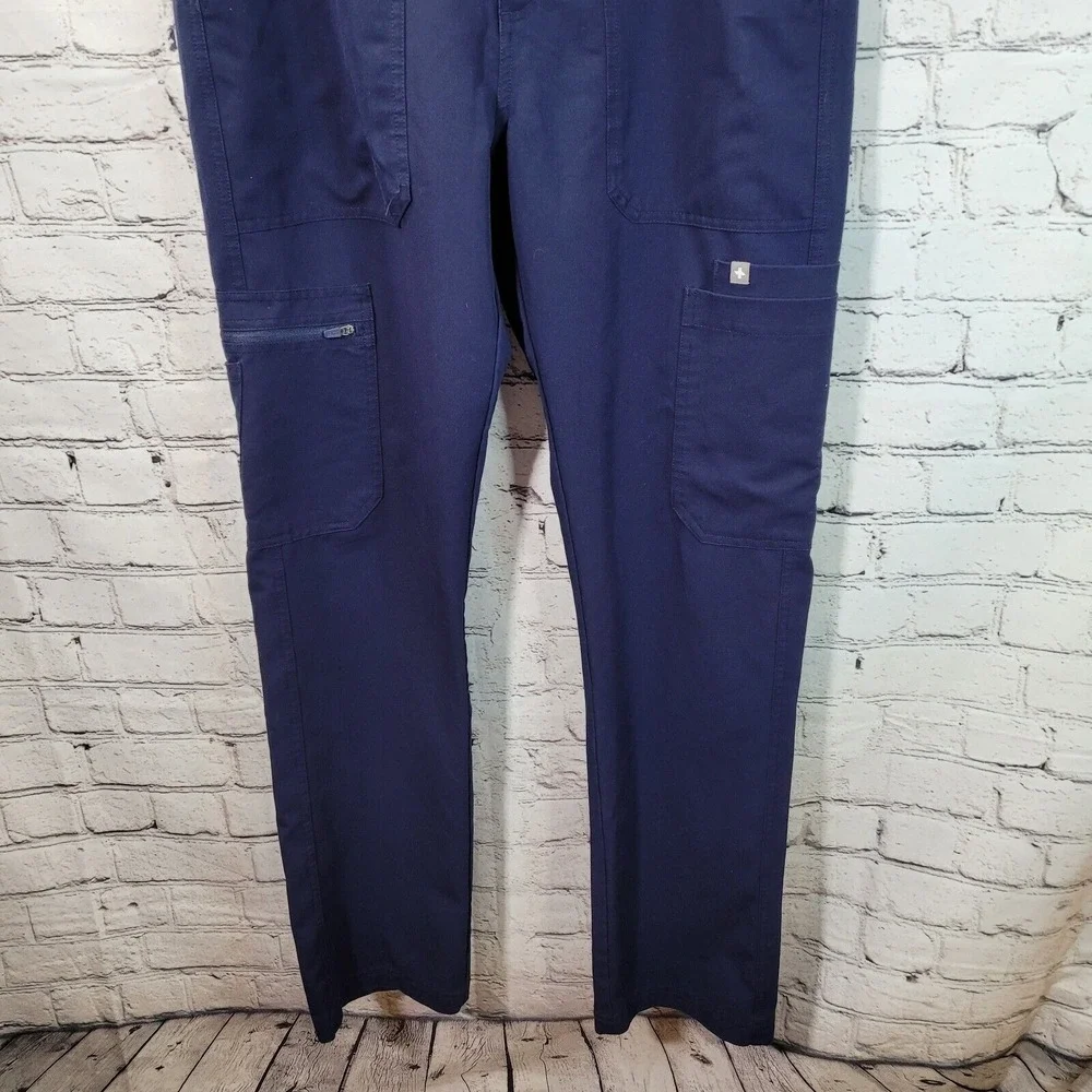 Figs Axim Cargo Scrub Pants Navy Technical Collection‎ Mens Size Small Pockets